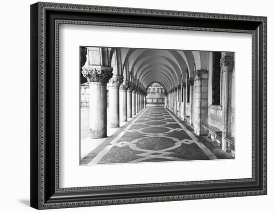 Italy, Venice. Columns at Doge's Palace-Dennis Flaherty-Framed Photographic Print