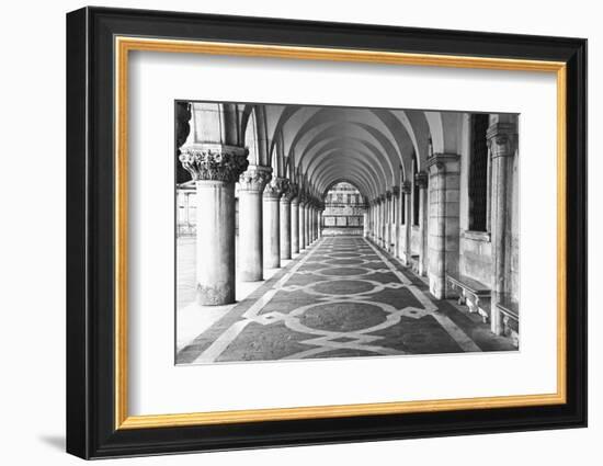 Italy, Venice. Columns at Doge's Palace-Dennis Flaherty-Framed Photographic Print