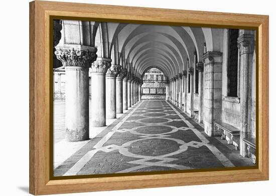 Italy, Venice. Columns at Doge's Palace-Dennis Flaherty-Framed Premier Image Canvas