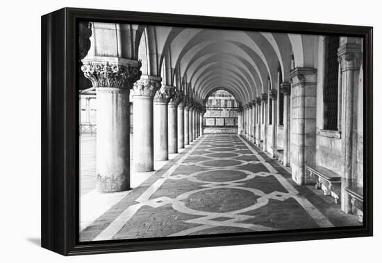 Italy, Venice. Columns at Doge's Palace-Dennis Flaherty-Framed Premier Image Canvas