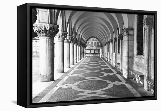 Italy, Venice. Columns at Doge's Palace-Dennis Flaherty-Framed Premier Image Canvas