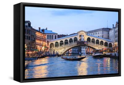 Italy Venice Grand Canal And Rialto Bridge Photographic Print By