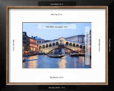 Italy Venice Grand Canal And Rialto Bridge Photographic Print By