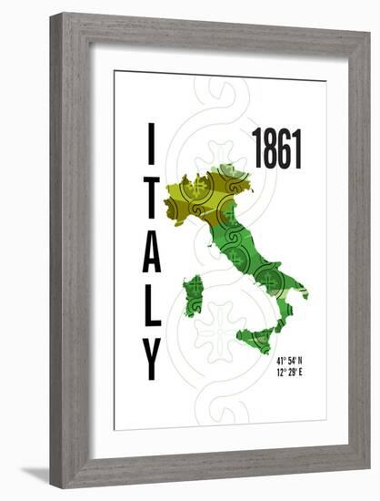 Italy-J Hill Design-Framed Giclee Print