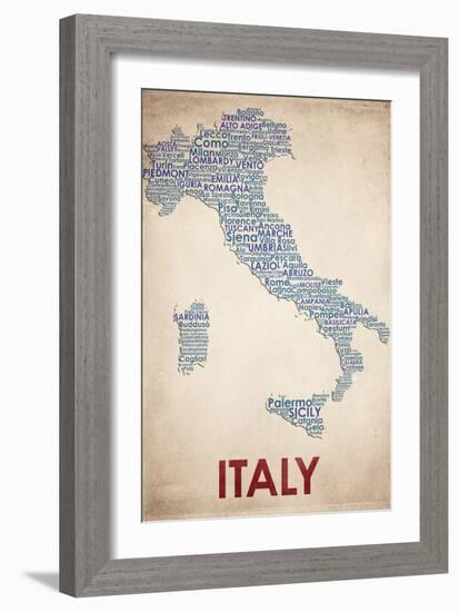 Italy-American Flat-Framed Giclee Print