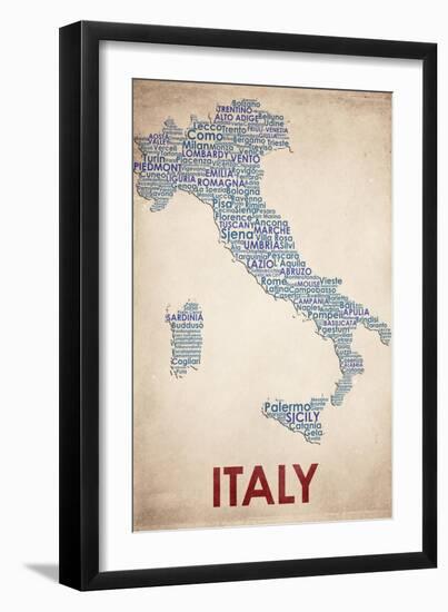 Italy-American Flat-Framed Giclee Print