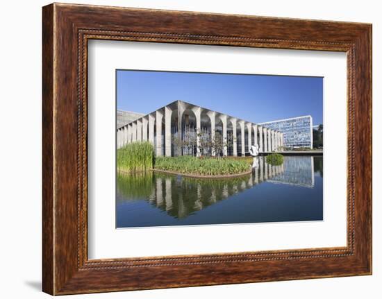 Itamaraty Palace, UNESCO World Heritage Site, Brasilia, Federal District, Brazil, South America-Ian Trower-Framed Photographic Print