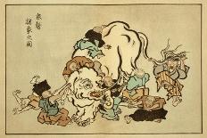 Blind Monks Examining an Elephant-Itcho Hanabusa-Stretched Canvas