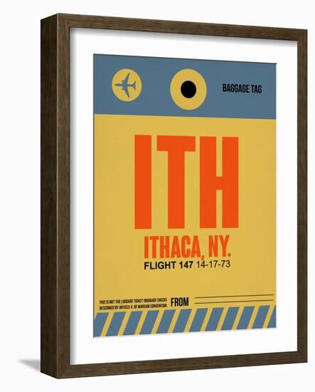 ITH Ithaca Luggage Tag I-NaxArt-Framed Art Print