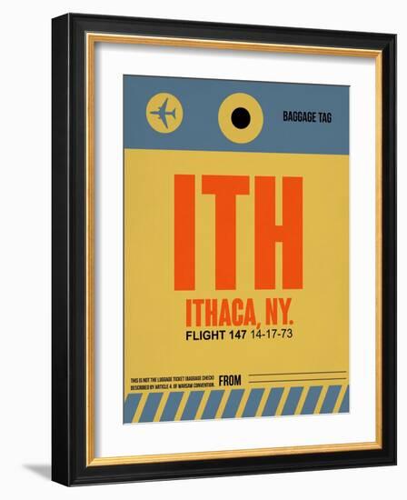 ITH Ithaca Luggage Tag I-NaxArt-Framed Art Print