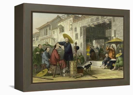 Itinerant Barber-Thomas Allom-Framed Stretched Canvas