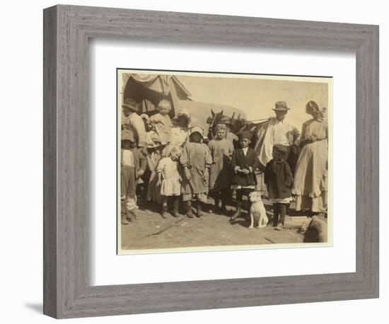 Itinerant Cotton Pickers Leaving a Farm Near Mckinney-Lewis Wickes Hine-Framed Photographic Print