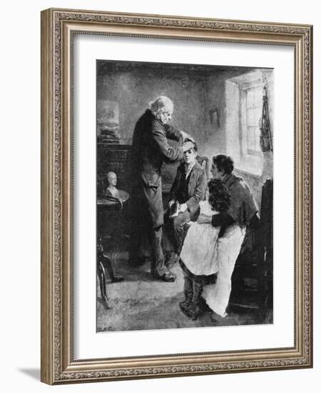 Itinerant Phrenologist-Ralph Hedley-Framed Art Print