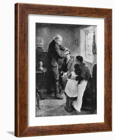 Itinerant Phrenologist-Ralph Hedley-Framed Art Print