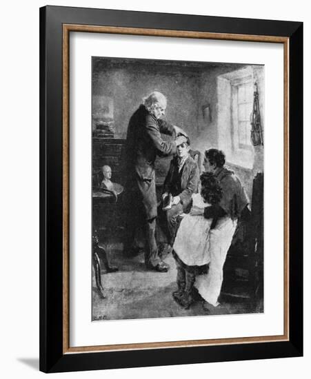 Itinerant Phrenologist-Ralph Hedley-Framed Art Print