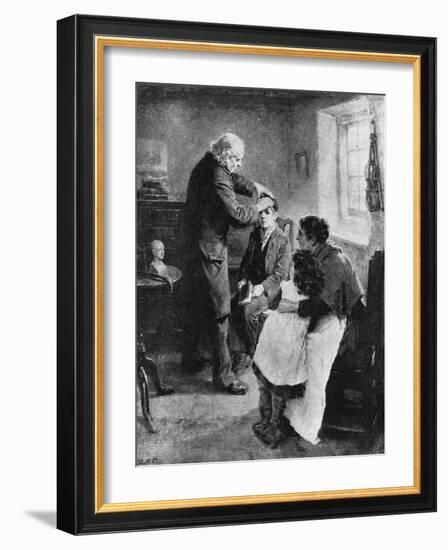 Itinerant Phrenologist-Ralph Hedley-Framed Art Print