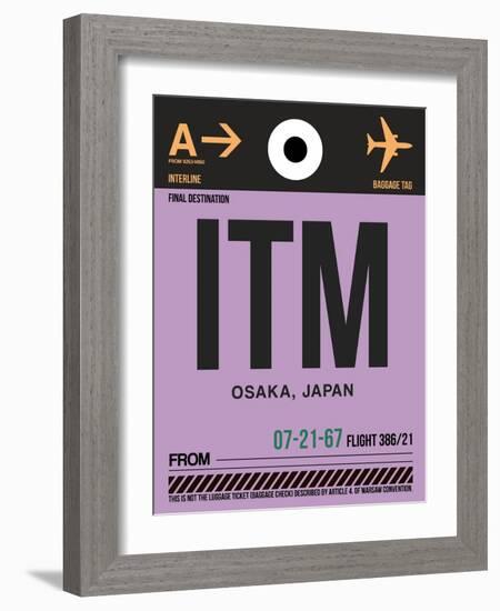 ITM Osaka Luggage Tag I-NaxArt-Framed Art Print