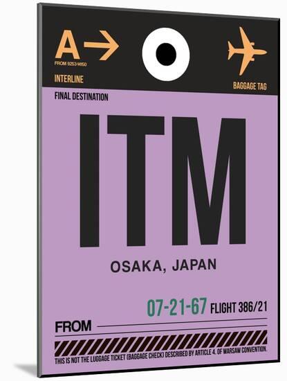 ITM Osaka Luggage Tag I-NaxArt-Mounted Art Print