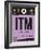 ITM Osaka Luggage Tag I-NaxArt-Framed Art Print