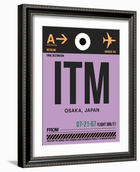 ITM Osaka Luggage Tag I-NaxArt-Framed Art Print