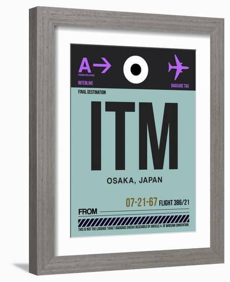 ITM Osaka Luggage Tag II-NaxArt-Framed Art Print