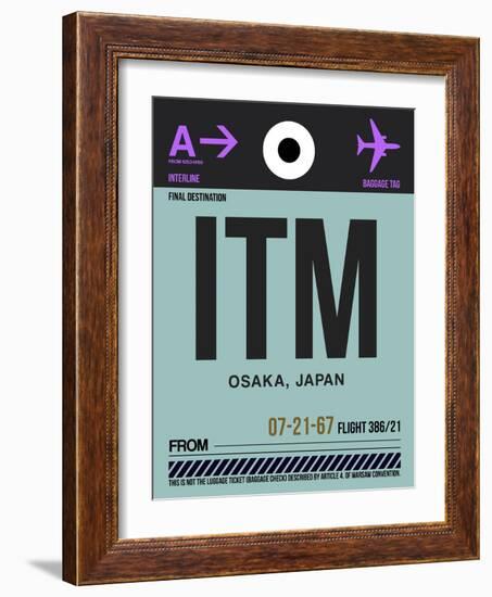 ITM Osaka Luggage Tag II-NaxArt-Framed Art Print