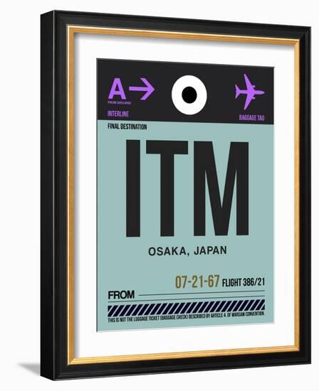 ITM Osaka Luggage Tag II-NaxArt-Framed Art Print