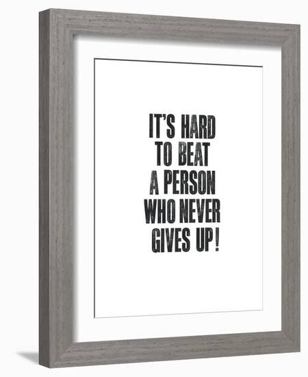 Its Hard To Beat A Person-Brett Wilson-Framed Art Print