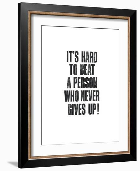 Its Hard To Beat A Person-Brett Wilson-Framed Art Print