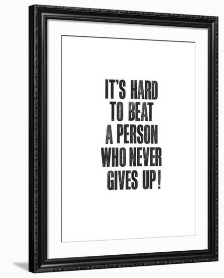 Its Hard To Beat A Person-Brett Wilson-Framed Art Print