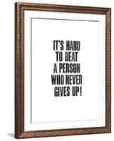 Its Hard To Beat A Person-Brett Wilson-Framed Art Print