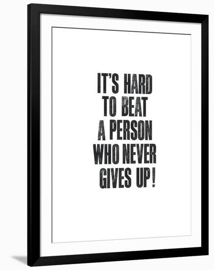 Its Hard To Beat A Person-Brett Wilson-Framed Art Print