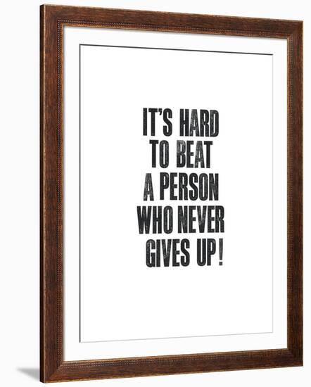 Its Hard To Beat A Person-Brett Wilson-Framed Art Print