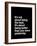 Its not about being the best-Brett Wilson-Framed Art Print