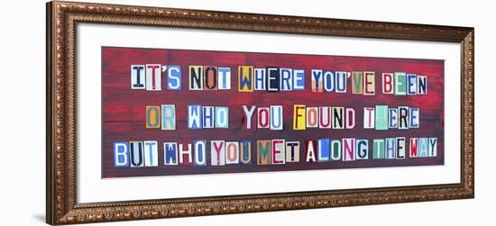 Its Not Where You've Been-Design Turnpike-Framed Giclee Print