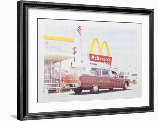 IV - Hearse from One Culture Under God-Larry Stark-Framed Serigraph