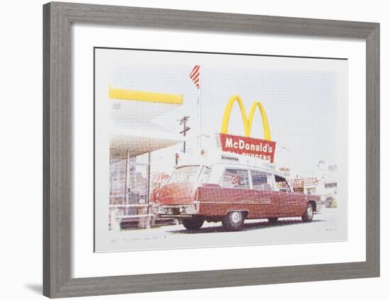 IV - Hearse from One Culture Under God-Larry Stark-Framed Serigraph