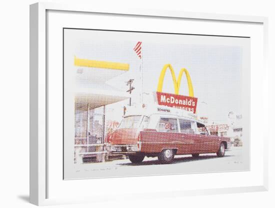 IV - Hearse from One Culture Under God-Larry Stark-Framed Serigraph