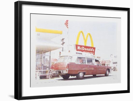 IV - Hearse from One Culture Under God-Larry Stark-Framed Serigraph