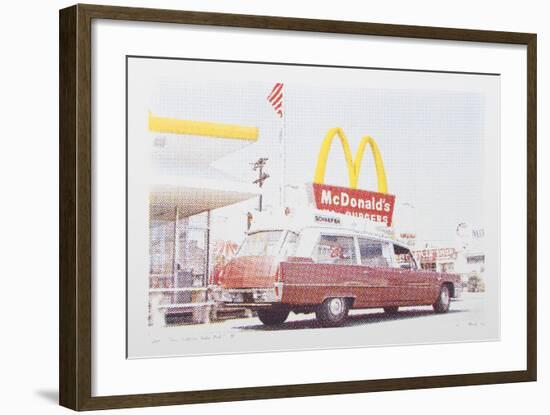 IV - Hearse from One Culture Under God-Larry Stark-Framed Serigraph