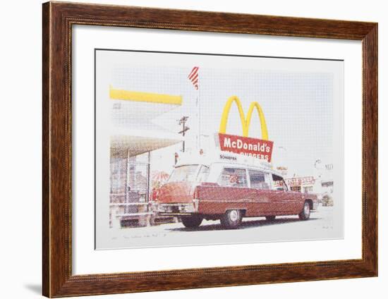 IV - Hearse from One Culture Under God-Larry Stark-Framed Serigraph