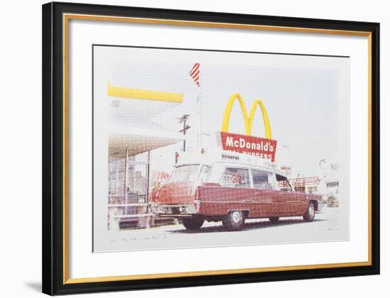 IV - Hearse from One Culture Under God-Larry Stark-Framed Serigraph