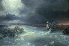 A Steamboat Sailing by an Iceberg-Ivan Aivazovsky-Giclee Print
