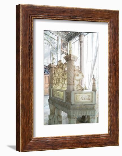 Ivan-e Takht-e Marmar (Marble Throne Verandah), Golestan Palace, UNESCO World Heritage Site, Tehran-James Strachan-Framed Photographic Print