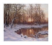 Novembre  (November) Paysage De Lac Enneige Peinture D'ivan Schultze (Choultse) (1874-1937) - Oil-Ivan Fedorovich Choultse-Giclee Print