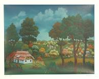 Untitled (Village Landscape)-Ivan Generalic-Framed Limited Edition