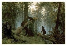 Bears in the Forest Morning-Ivan Ivanovitch Shishkin-Art Print