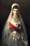 Portrait of Empress Maria Feodorovna, Princess Dagmar of Denmark, (1847-192)-Ivan Kramskoy-Giclee Print