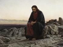 Christ in the Wilderness-Ivan Nikolaevich Kramskoi-Stretched Canvas