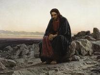 Christ in the Wilderness-Ivan Nikolaevich Kramskoi-Art Print